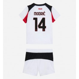 AC Milan Luka Modric #14 Uit tenue Kids 2025-26 Korte Mouw (+ Korte broeken)